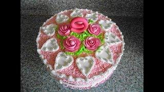 Торт для девочки на День рождения!Оформление!