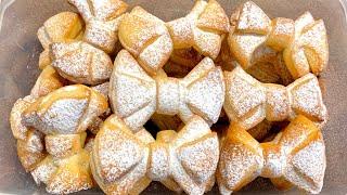 Бисквити Панделки - много бързи, лесни, вкусни и забавни / печенье Бантики - прикольно и вкусно