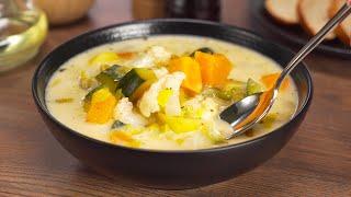 Итальянский сырный суп из оставшихся овощей за 30 минут. Рецепт от Всегда Вкусно!