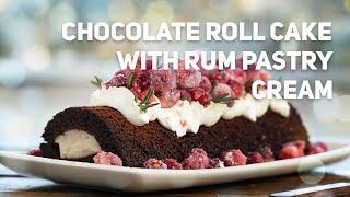 Chocolate Roll with Cinnamon-Rum Filling