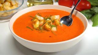 Изюминка средиземноморской кухни - Испанский ГАСПАЧО, знаменитый летний суп за 15 мин. Всегда Вкусно