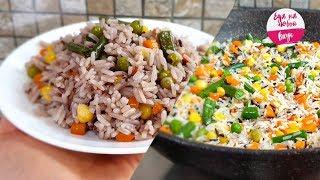 Вкусное блюдо из риса за 15 минут (На обед или ужин на сковороде) Годится в пост!