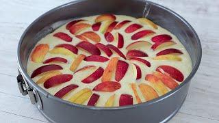 Яблочная шарлотка с творогом Быстрый и вкусный пирог