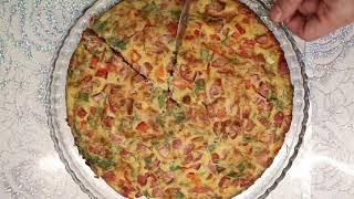 Пирог пицца ВЫРУЧАЙКА простой рецепт вкусной выпечки