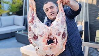 Здоровый кусок мяса в 13 кг, приготовленный в земле