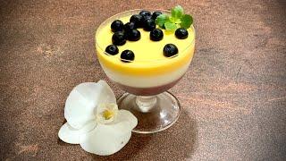 Нежен крем тип Панакота - с млечно-плодов вкус / Десерт ( как Паннакота)- сливочно-фруктовый, нежный