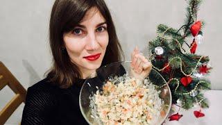 NEW YEAR'S EVE IN RUSSIA: cooking Olivier salad (recipe with fish) and sharing stories in Russian