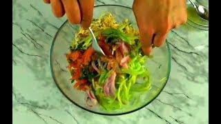 Нежный Вкусный Салат с Красной Рыбой и Омлетом