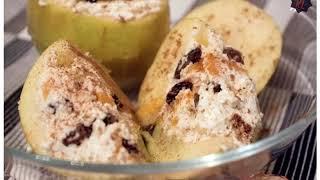 Запеченные яблоки - 2 Вкусных рецепта с медом, творогом, орехами, корицей