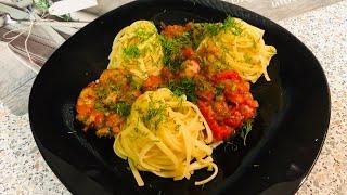Спагетти с овощами – сытно, полезно, просто Бомба