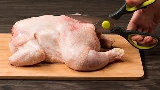 Главное правильно разрезать курицу. Более мягкого и сочного мяса вы не пробовали. | Appetitno.TV
