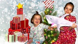 Дети открывают подарки на Новый год 2020 / Что принес Дед Мороз Юле и Лесе?