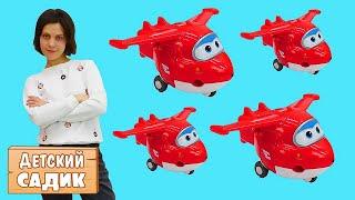 Супер крылья и аэропорт для игрушек - Детский сад Капуки Кануки - Джетт, грузовичок Лёва и Тайо