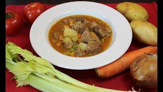 Тушеное мясо с овощами по итальянски - "Стюфато ди карне". Beef stew with veg.