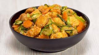 Курица с кабачками по-азиатски в секретном соусе за 30 минут. Рецепт от Всегда Вкусно!