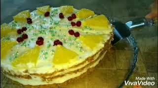 Очень нежный торт. Tender homemade cake. Pastel  #выпечка #торты #вкусняшки #cake #yummy #top #топ