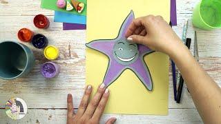 Морская звезда с удивительными глазами - бумажная игрушка | Урок серии "Лето с художником"