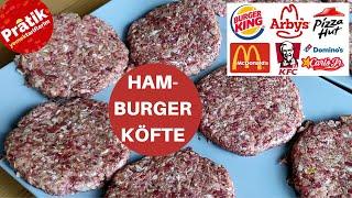 Hamburger Köftesi Tarifi - Hamburger Köftesi Kalıbı Nasıl olur? Pratik Yemek Tariflerim