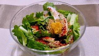 Корейские блюда.Салат из китайской капусты (얼갈이 배추 겉절이 олькари печу котчори)