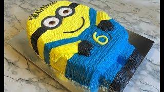 Веселый Торт "Миньон" на День Рождения!!! / Торт Для Детей / Праздничный Торт / Minion Cake