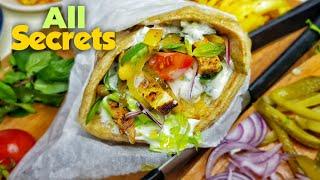Chicken Shawarma | All the Secrets |Pita Bread | Tahini & Garlic Sauce |شاورما دجاج بكل الأسرار