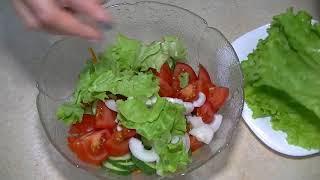 Супер Овощной салат,вкусный, полезный и к тому же диетический (Лето в тарелке)