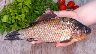 Маринад - вот СЕКРЕТ вкусной рыбы! КАРАСЬ без костей с хрустящей корочкой! #715