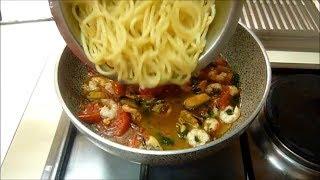 Как Приготовить Спагетти с Соусом из Морепродуктов