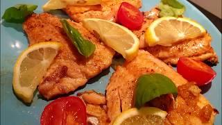 Pan-Fried Salmon * Жареный лосось * Best * Красная рыба * Быстрый рецепт