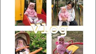 VLOG:ПРОГУЛКА с реборном на детской площадке✨Прогулка в коляске