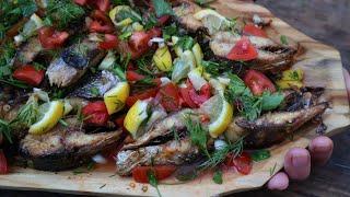 Жарим селедку по узбекски! Очень вкусная рыба с овощами по узбекски. Готовим рыбу в казане!