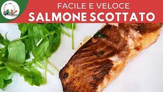 SALMONE SCOTTATO IN 1 MINUTO | ricette veloci | FoodVlogger