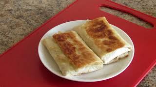 Хрустящий лаваш с начинкой. Рецепт закуски / Crispy pita bread with filling. Snack recipe