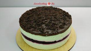 Йогуртовый торт-суфле без выпечки - простой рецепт торта на Новый год | Souffle cake | LoveCookingRu