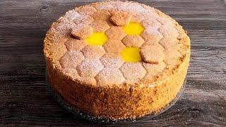 Торт «МЕДОВИК» с лимонным курдом! Самый вкусный МЕДОВЫЙ ТОРТ по семейному рецепту 