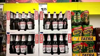 Польша 2019-2020, цены на пиво в супермаркете Biedronka