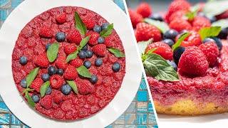 МАЛИНОВЫЙ ПИРОГ ПЕРЕВЁРТЫШ | простой летний рецепт ягодный тарт татен с малиной