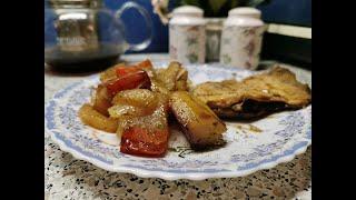 Камбала запеченная в духовке с овощами - вкусный и простой рецепт.