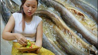Cook Roasted Eel Fish Recipes - Yummy Cooking Eels Recipe - Cooking Skill