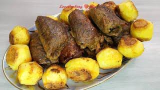 Мясные рулетики из говядины с запеченным картофелем | Beef rolls with potatoes | LoveCookingRu