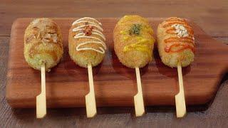 밥도그 이렇게 만들어 보세요 :: 치즈가 쭈욱~ :: 맛있어서 엄지척! :: Mini Rice Hot Dog :: Rice Cutlet