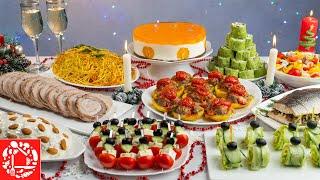 Меню на Новый год 2021! Готовлю 10 блюд на ПРАЗДНИЧНЫЙ СТОЛ: торт, салаты, закуски, мясо