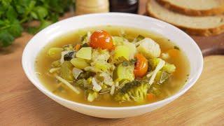 Минестроне / Minestrone. Знаменитый итальянский суп из овощей за 30 минут. Рецепт от Всегда Вкусно!