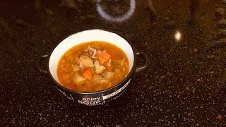 Суп из чечевицы с запеченными овощами. Постный рецепт.