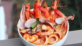 ТОМ ЯМ с креветками, ВОСХИТИТЕЛЬНЫЙ! Рецепт настоящего тайского супа Tom Yam Kung с морепродуктами