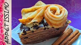 БЛИННЫЙ ТОРТ без выпечки, без духовки ☆ Рецепт шоколадного торта на сковороде: блины + заварной крем