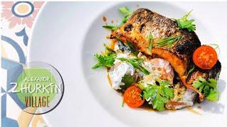 Как приготовить рыбу с овощами/Рецепт приготовления кефали с кабачками/Рецепты Александра Журкина