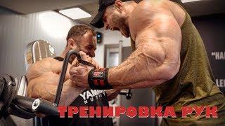 Тренировка рук с IFBB PRO Олегом Кривым  Открытие клуба "KOLIZEY"