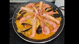 Испанская паэлья с морепродуктами. Средиземноморская диета. ЗОЖ.Рецепт
