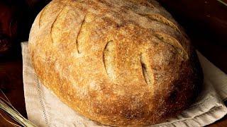 Домашний ХЛЕБ *Деревенский* на пшеничной закваске//Homemade BREAD *Rustic * with wheat sourdough